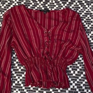 Long sleeve crop top